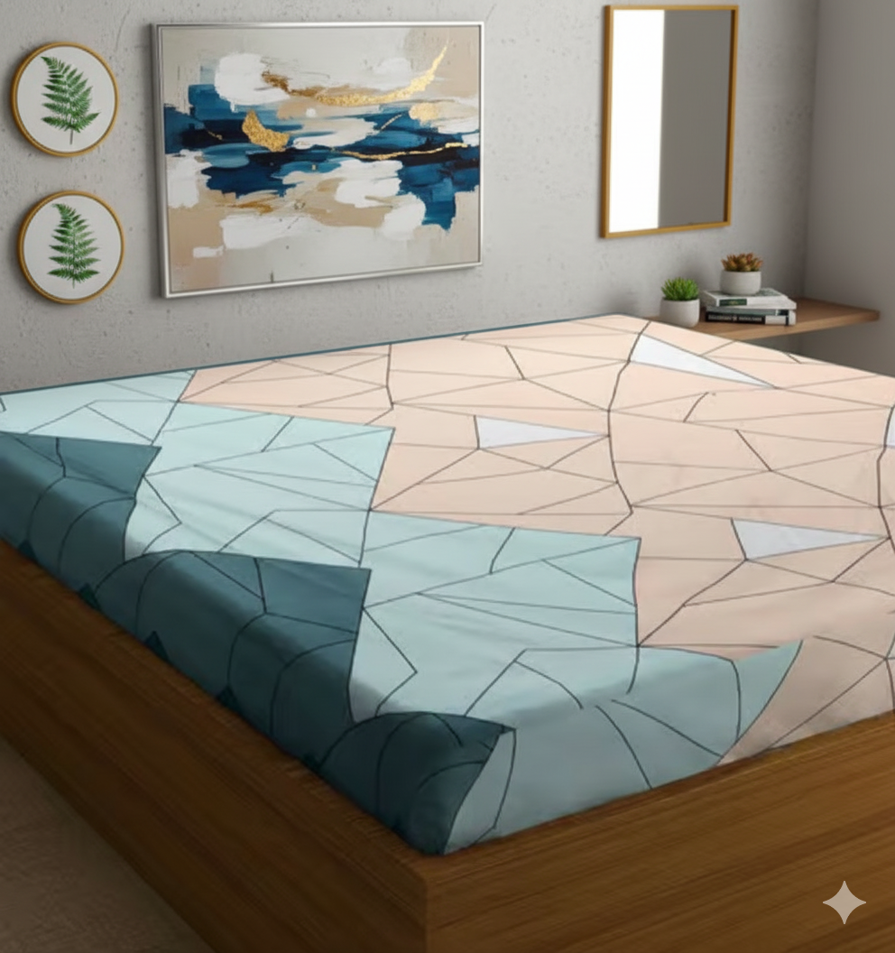 Geometric Pattern Bed Sheet Set