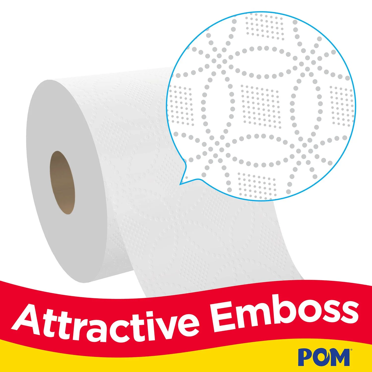POM Toilet Paper, 2-Ply, 45 Rolls