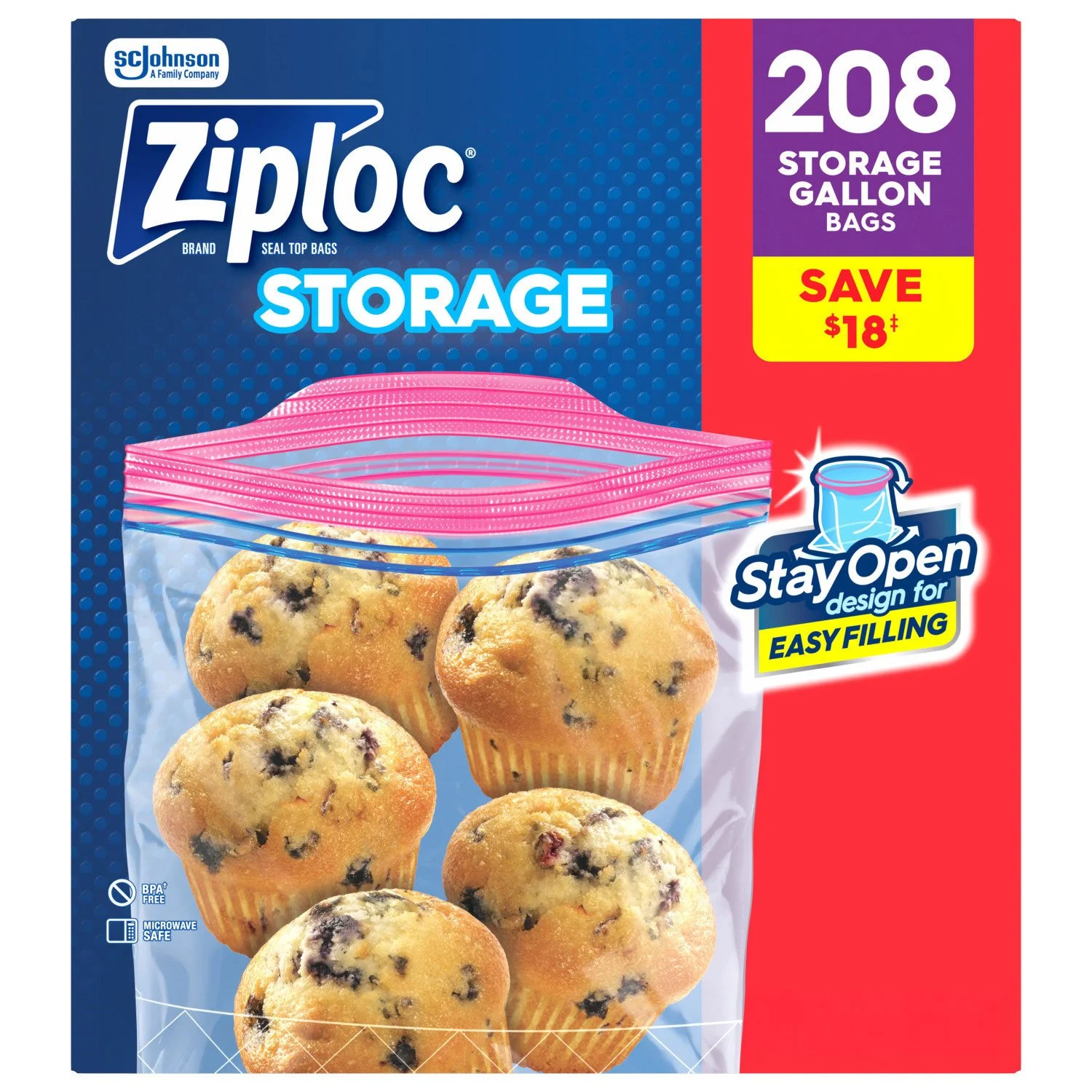 Ziploc Storage Gallon Bags