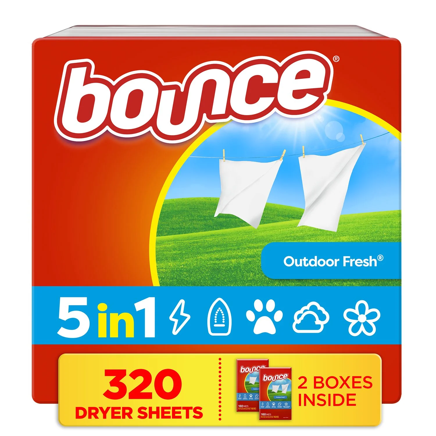 Bounce Outdoor Fresh Dryer Sheets