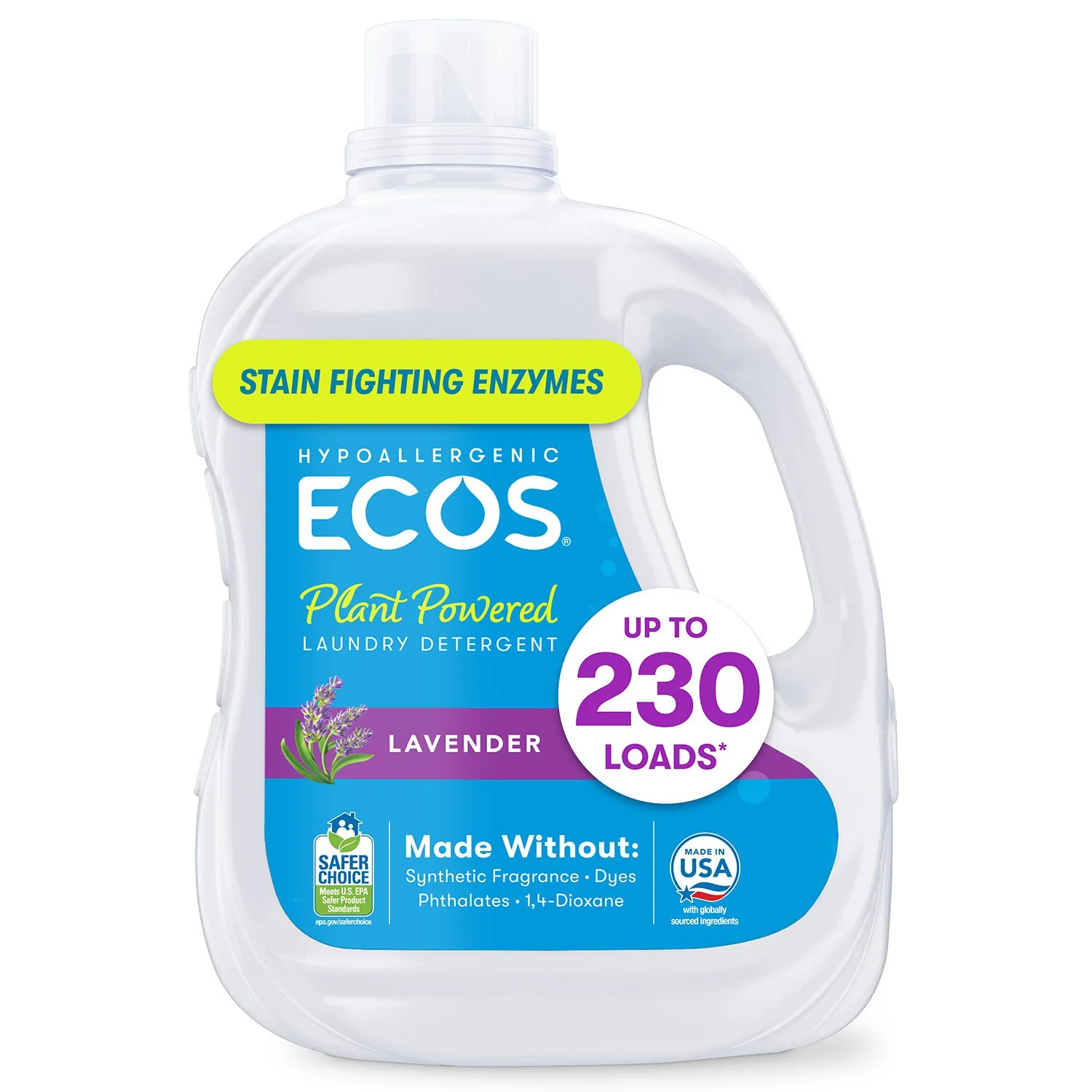 ECOS Plant Powered Laundry Detergent, Lavender