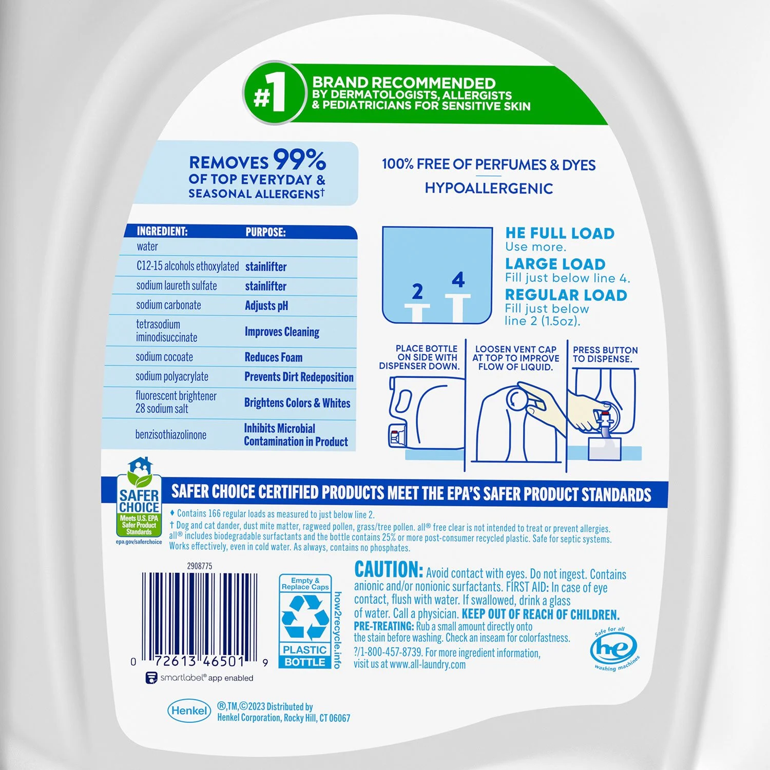 all Free Clear Liquid Laundry Detergent