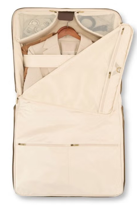 Elegant Brown Rolling Suitcase