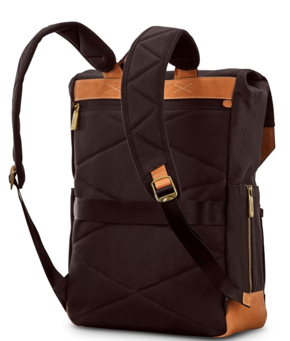 Stylish Black and Brown Backpack