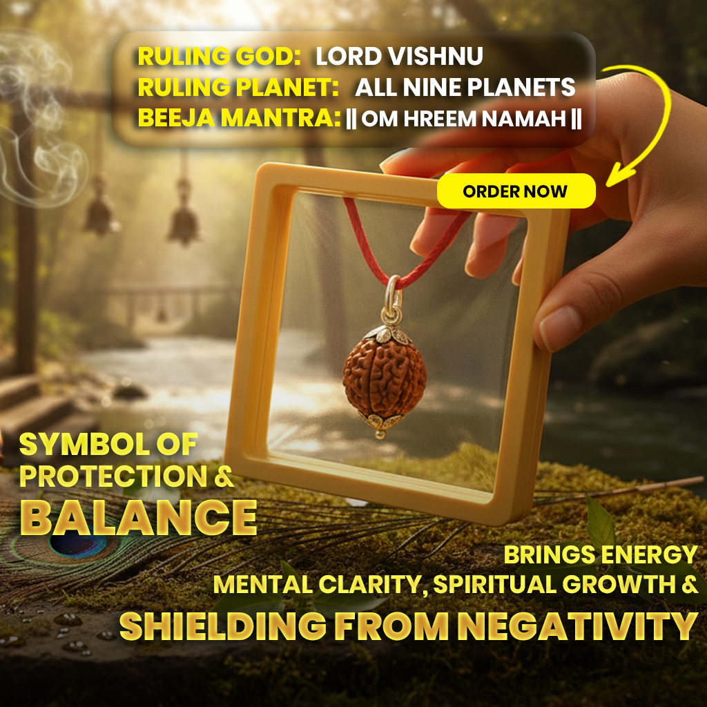 10 Mukhi Mantra Siddha Rudraksha - Lab Certified