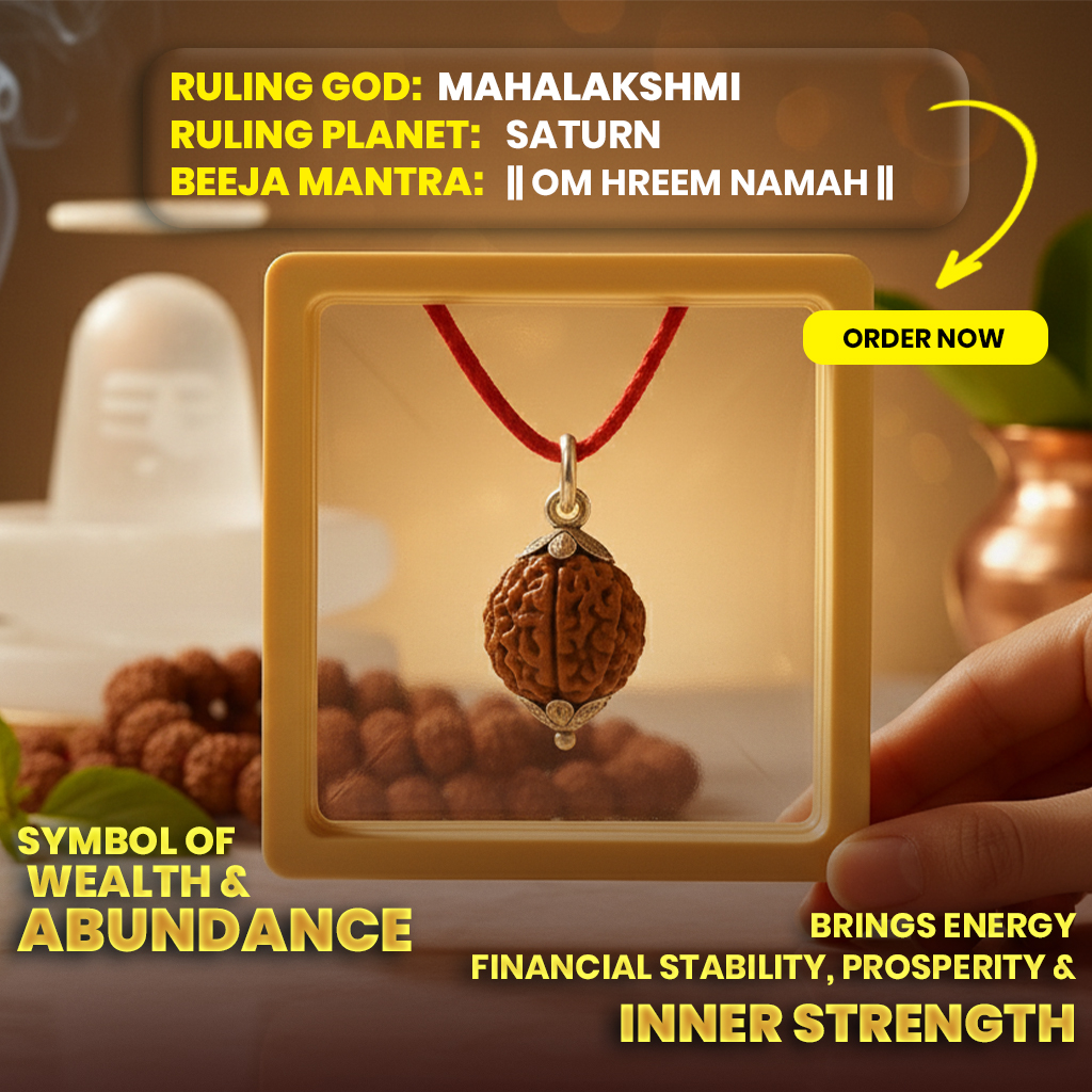 7 Mukhi Mantra Siddha Nepali Rudraksha - Lab Certified