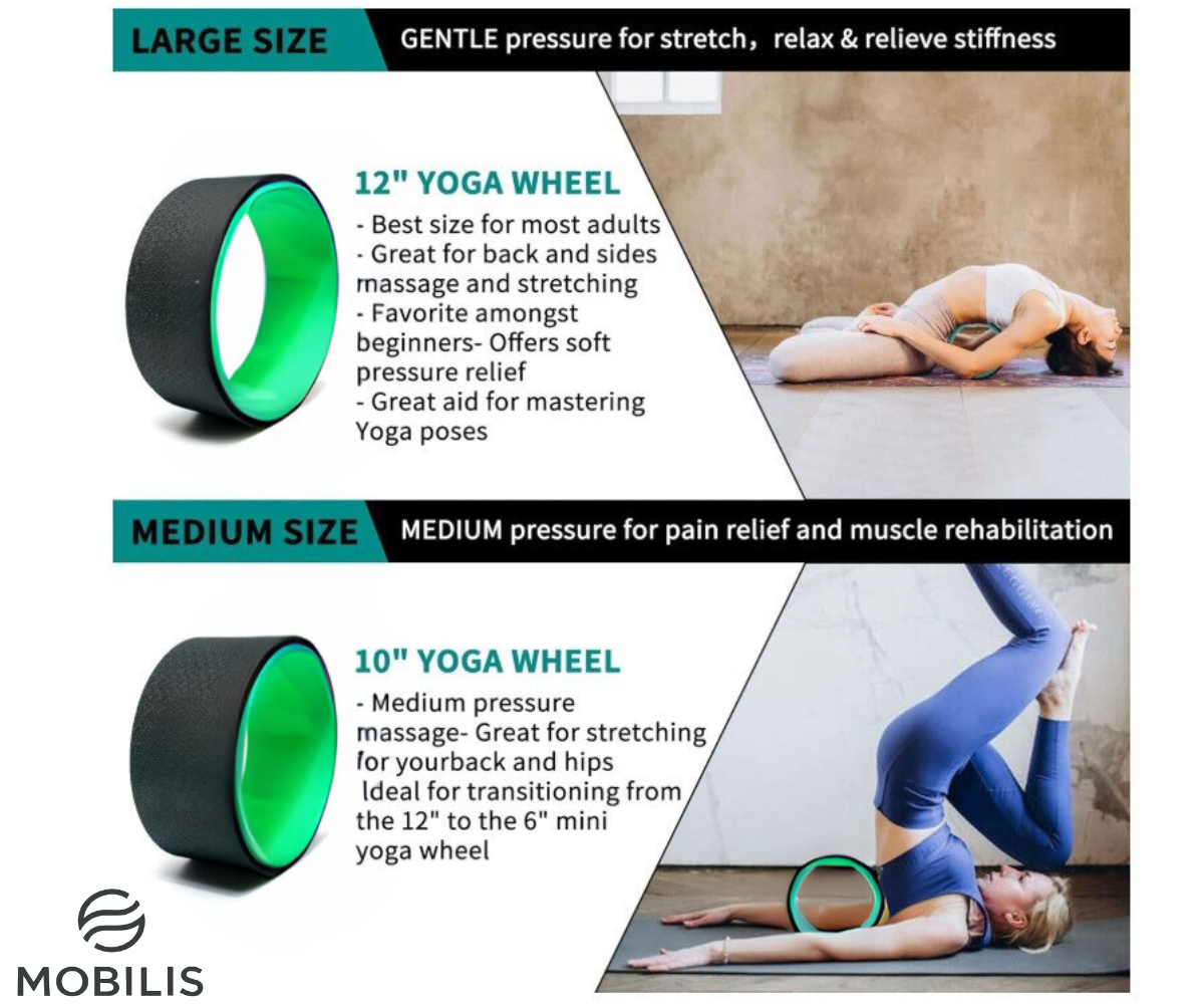 Mobilis Foam Yoga Wheel Set 4 pack