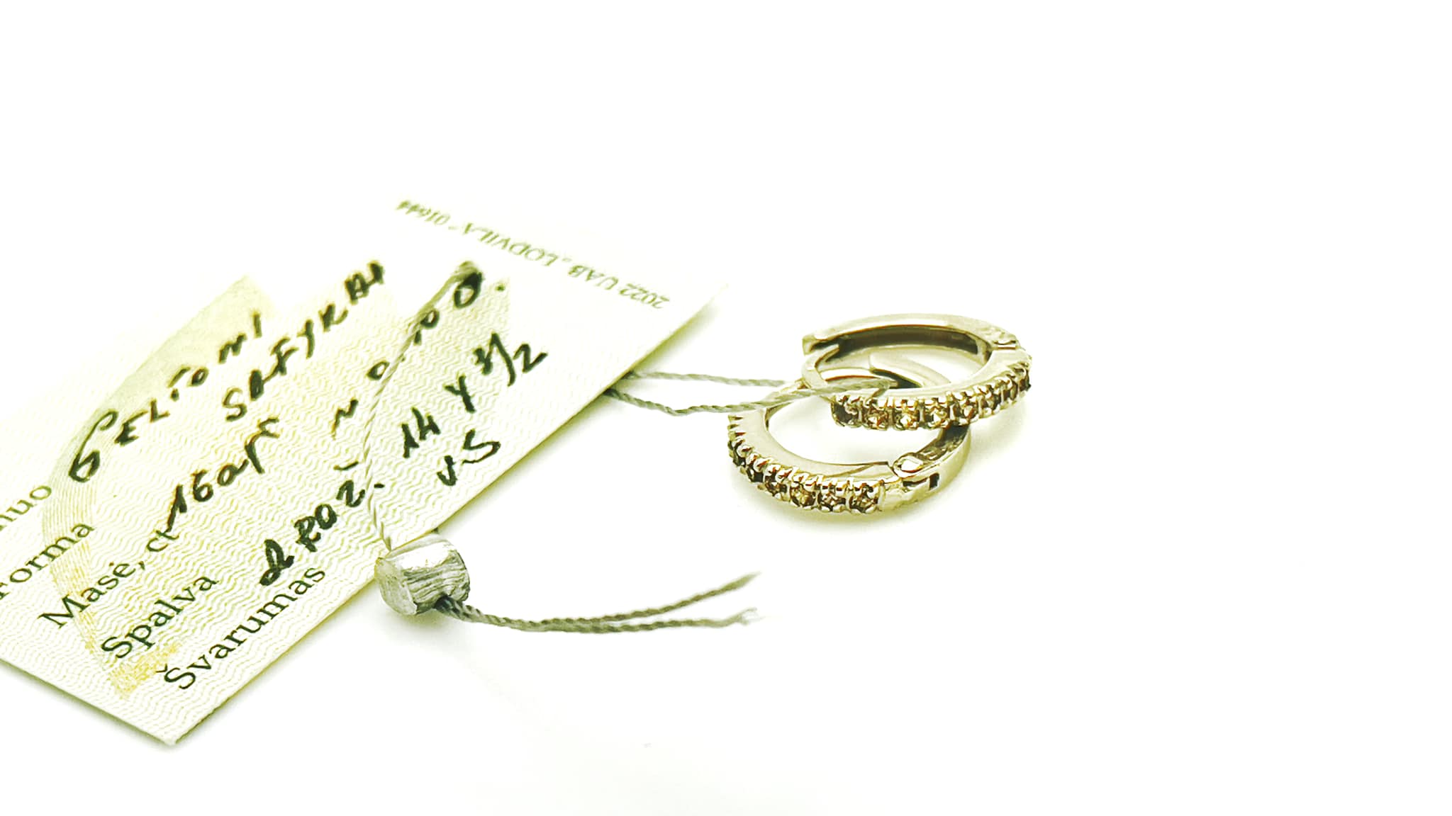 Elegant Gold Hoop Earrings with Yellow natural Sapphires AUSK_002