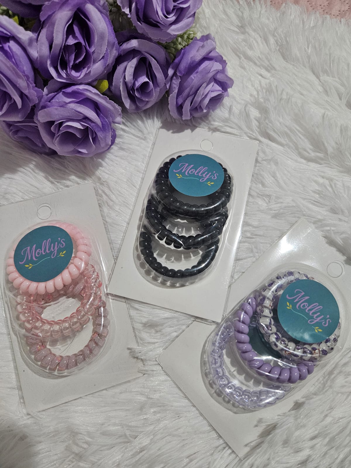 Set de ligas para el cabello
