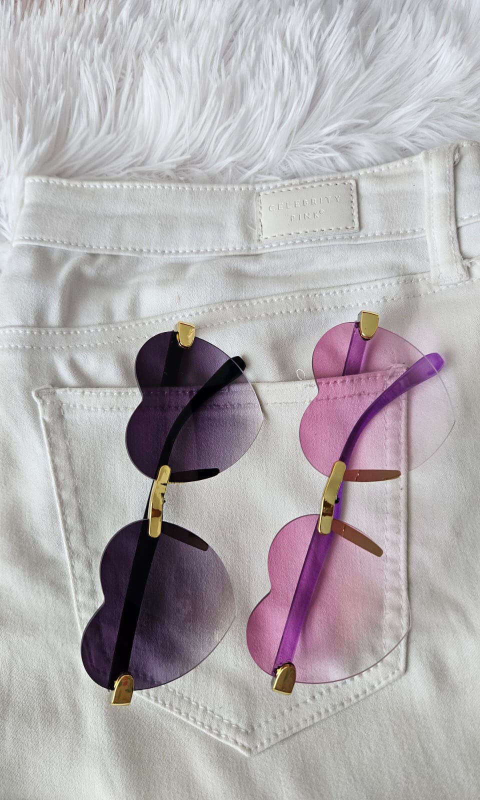 Gafas de sol con forma de corazón