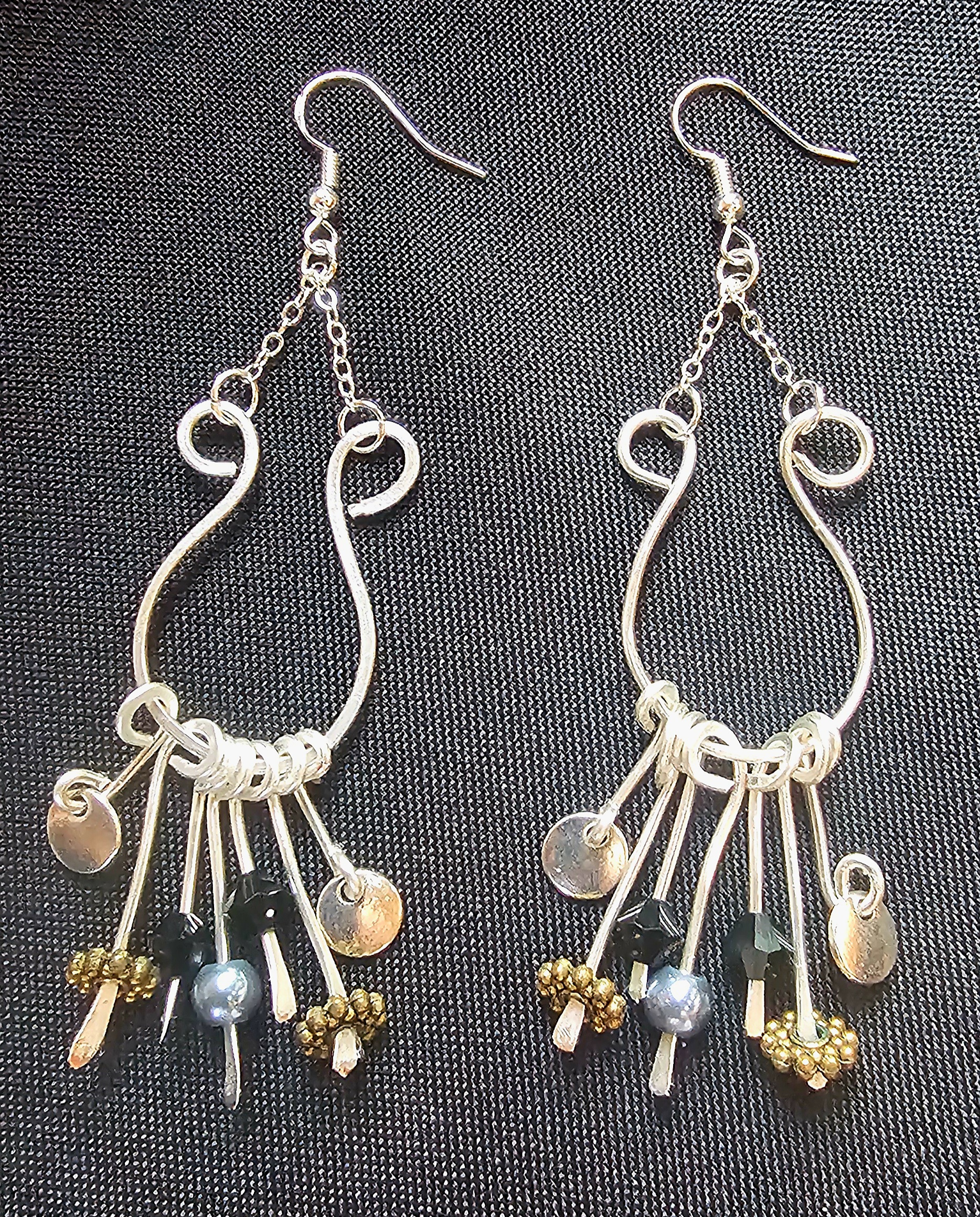 Handcrafted Silver Dangle Earrings