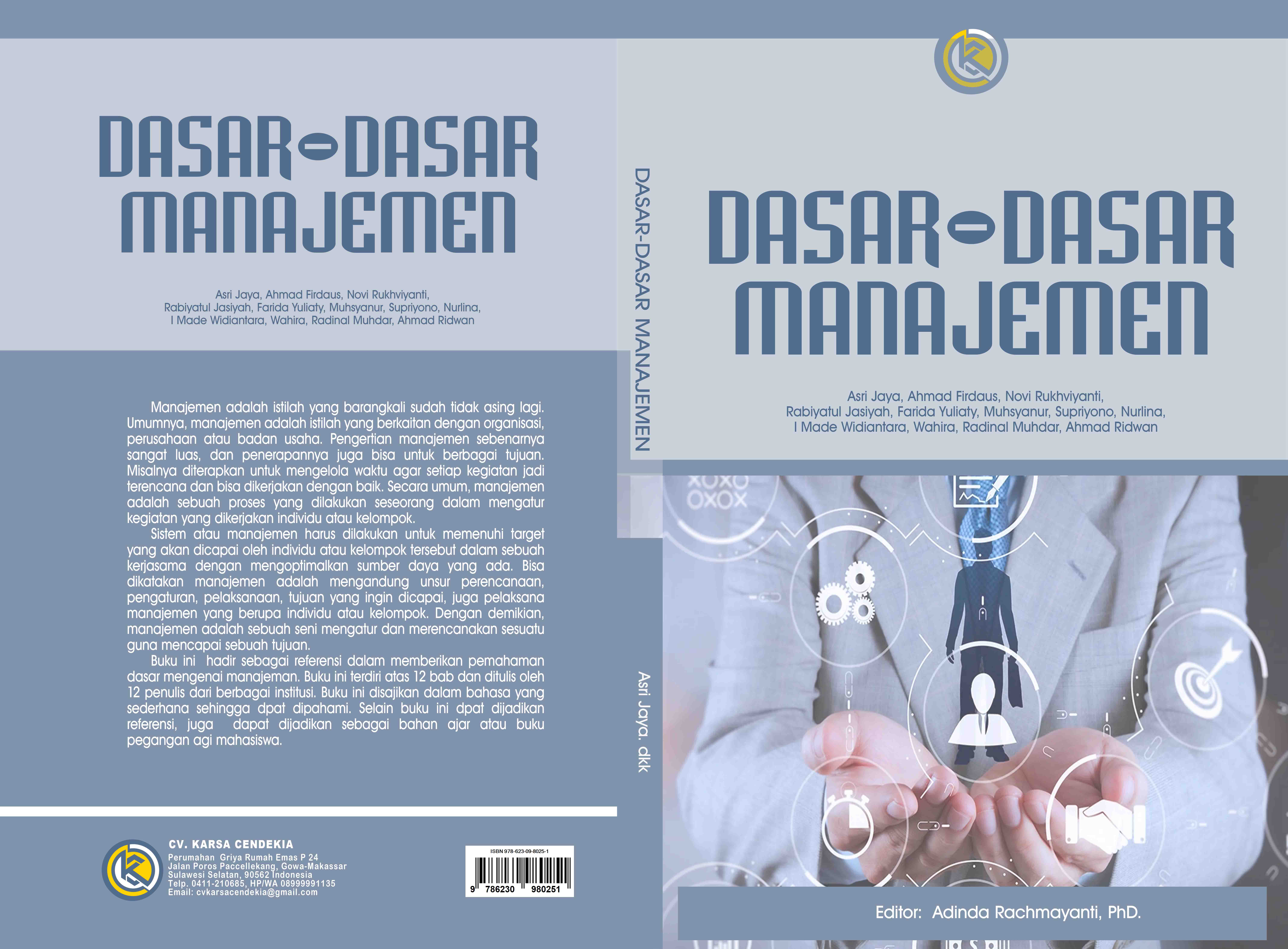 Dasar - dasar Manajemen