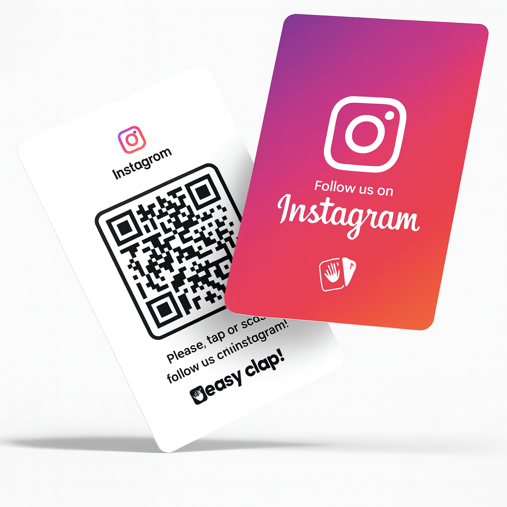 Tarjeta Instagram NFC & QR