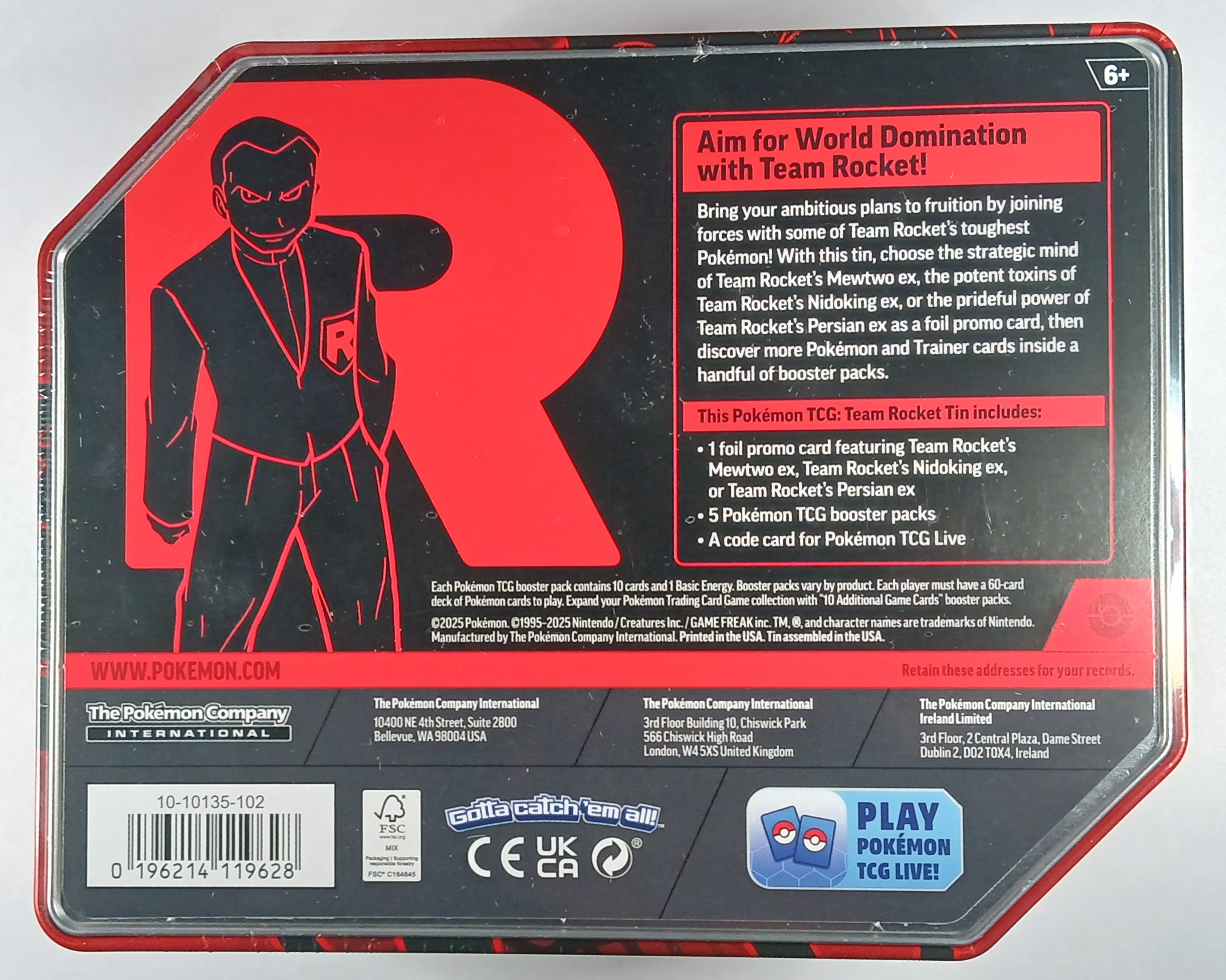 Team Rocket Tin - Mewtwo