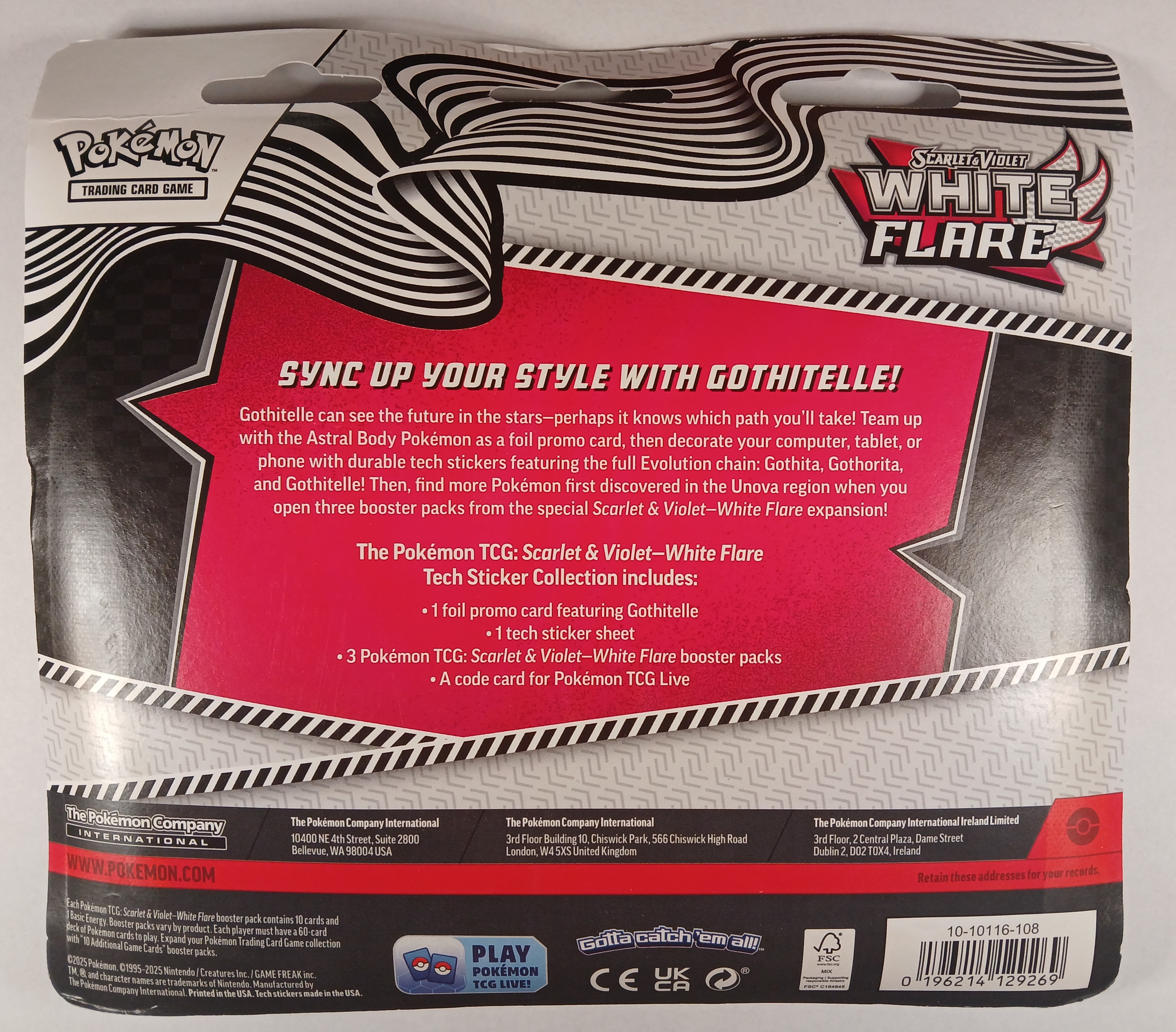 White Flare Tech Sticker Collection – Gothitelle
