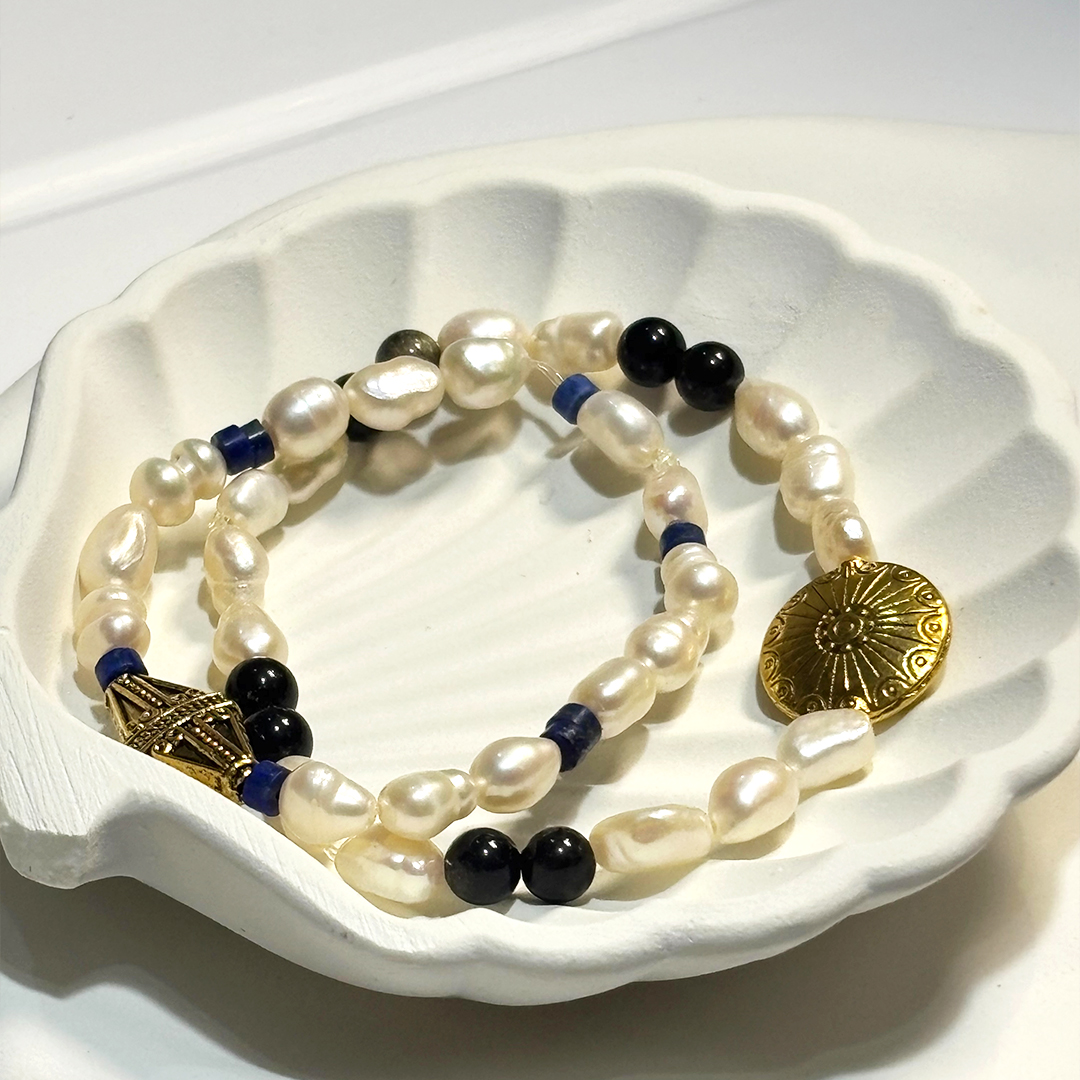 Handcrafted Pearl Bead Bracelets