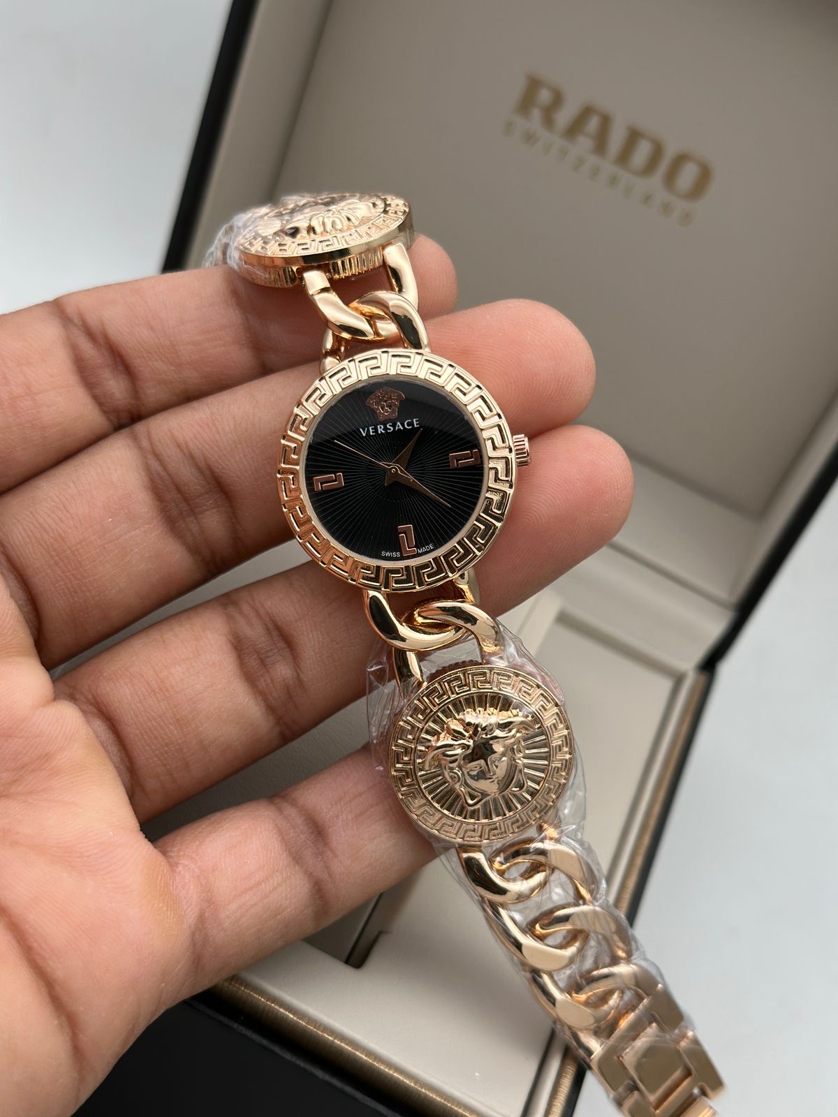 Ver sace Women's Gold Bracelet Watch