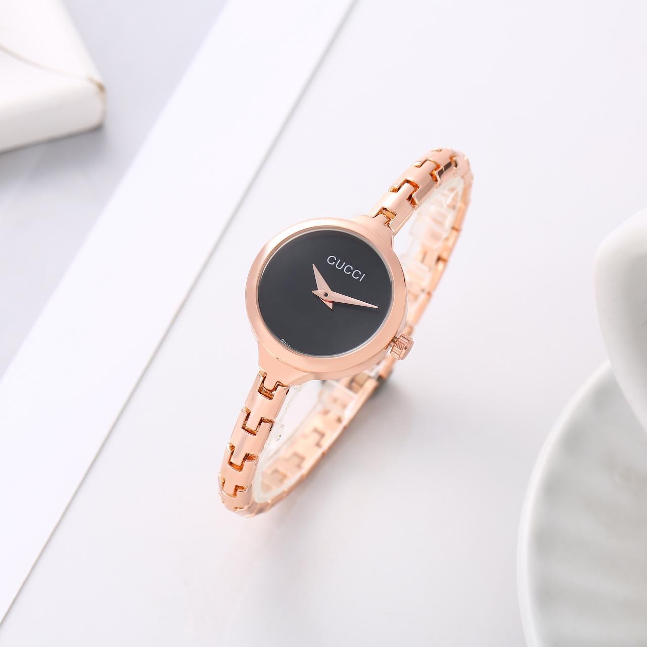 Gu cci Women's Rose Gold Watch
