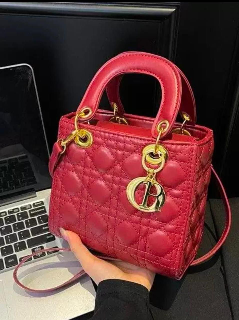 Red Designer Handbag