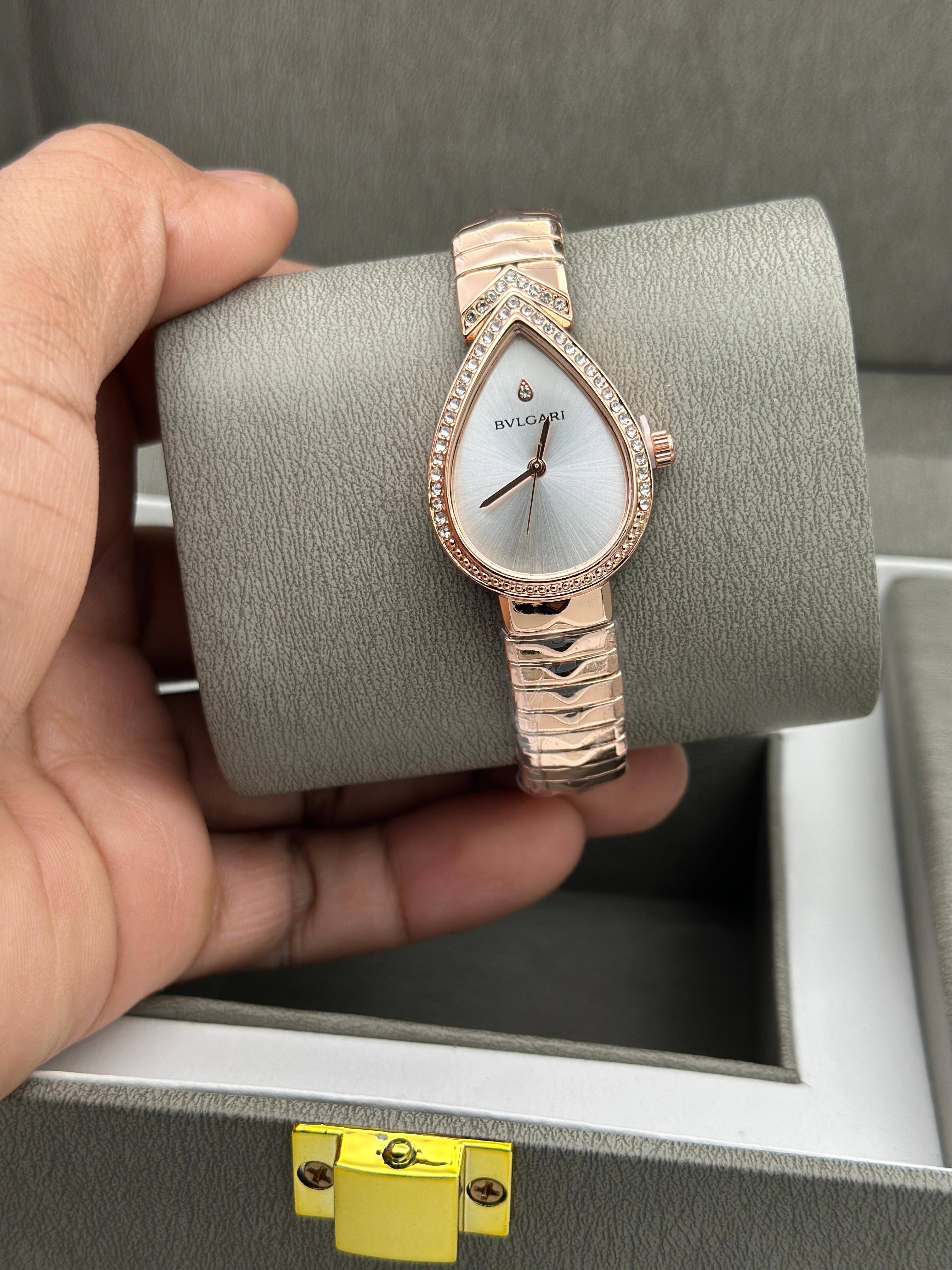 Bvl gari Serpenti Rose Gold Women's Watch