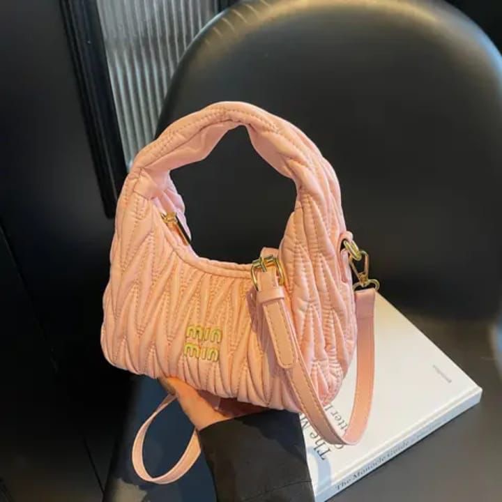 Pink Quilted Handbag