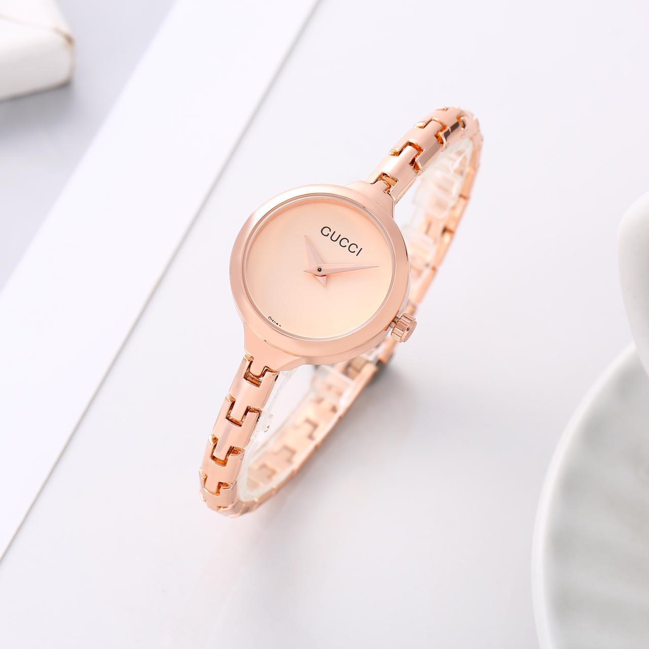 Gu cci Women's Rose Gold Watch