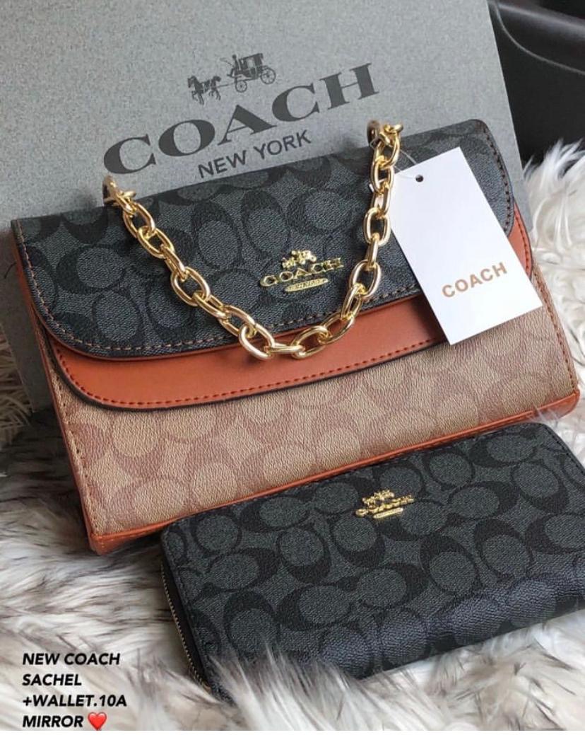 Coach Signature Satchel and Wallet Set