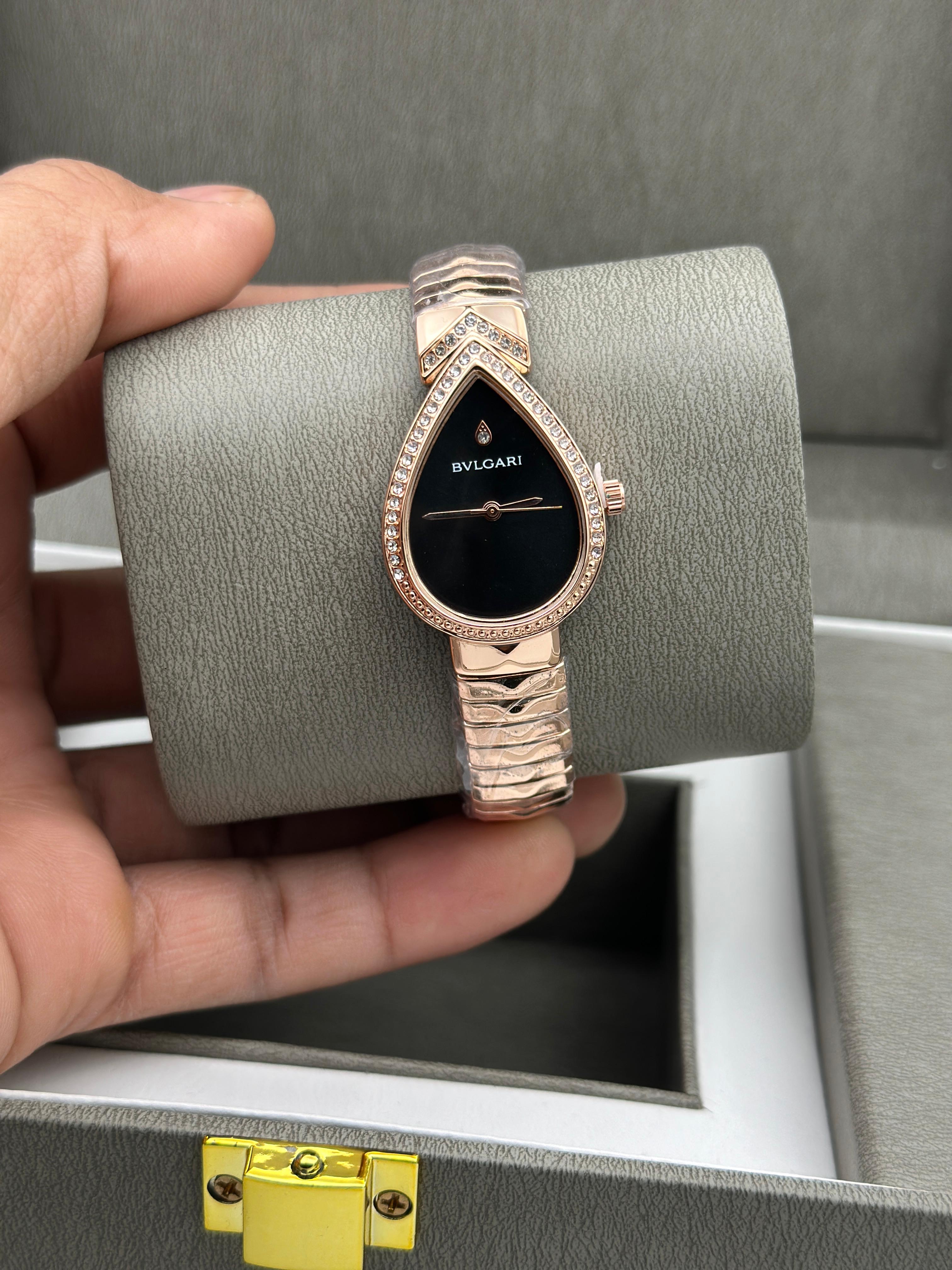 Bvl gari Serpenti Rose Gold Women's Watch