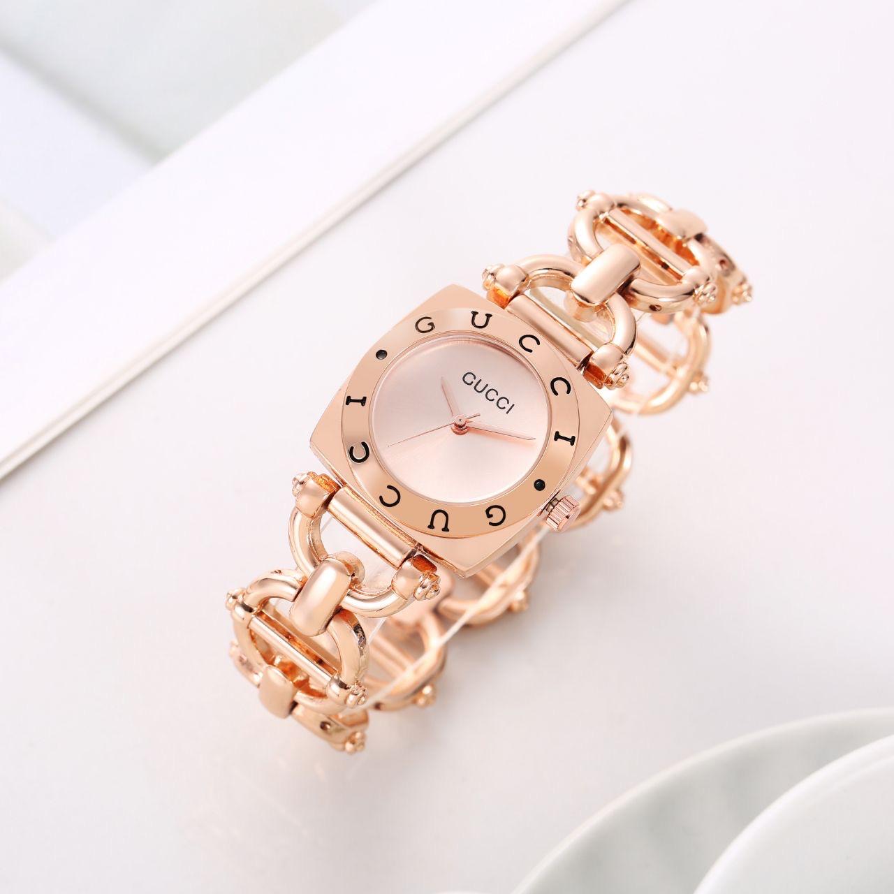 Gu cci Rose Gold Women's Watch