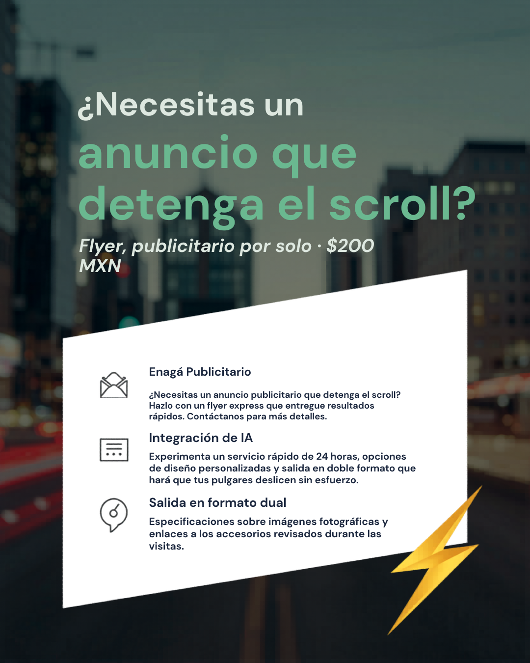 Flyer Publicitario Impactante