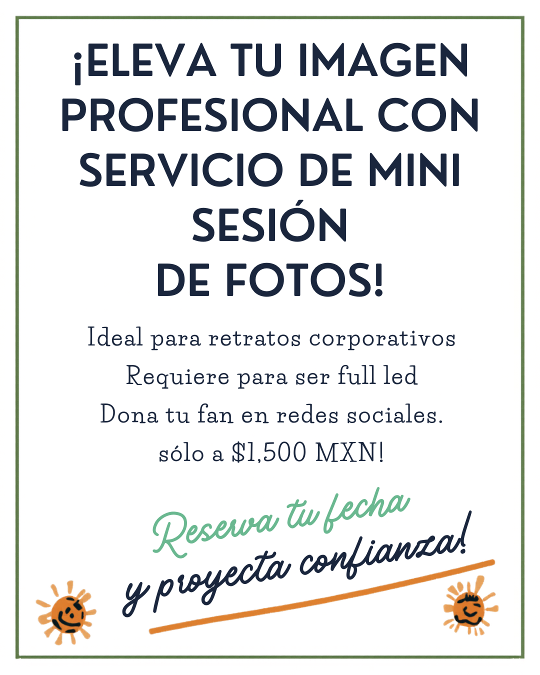 Mini sesión de fotos profesional