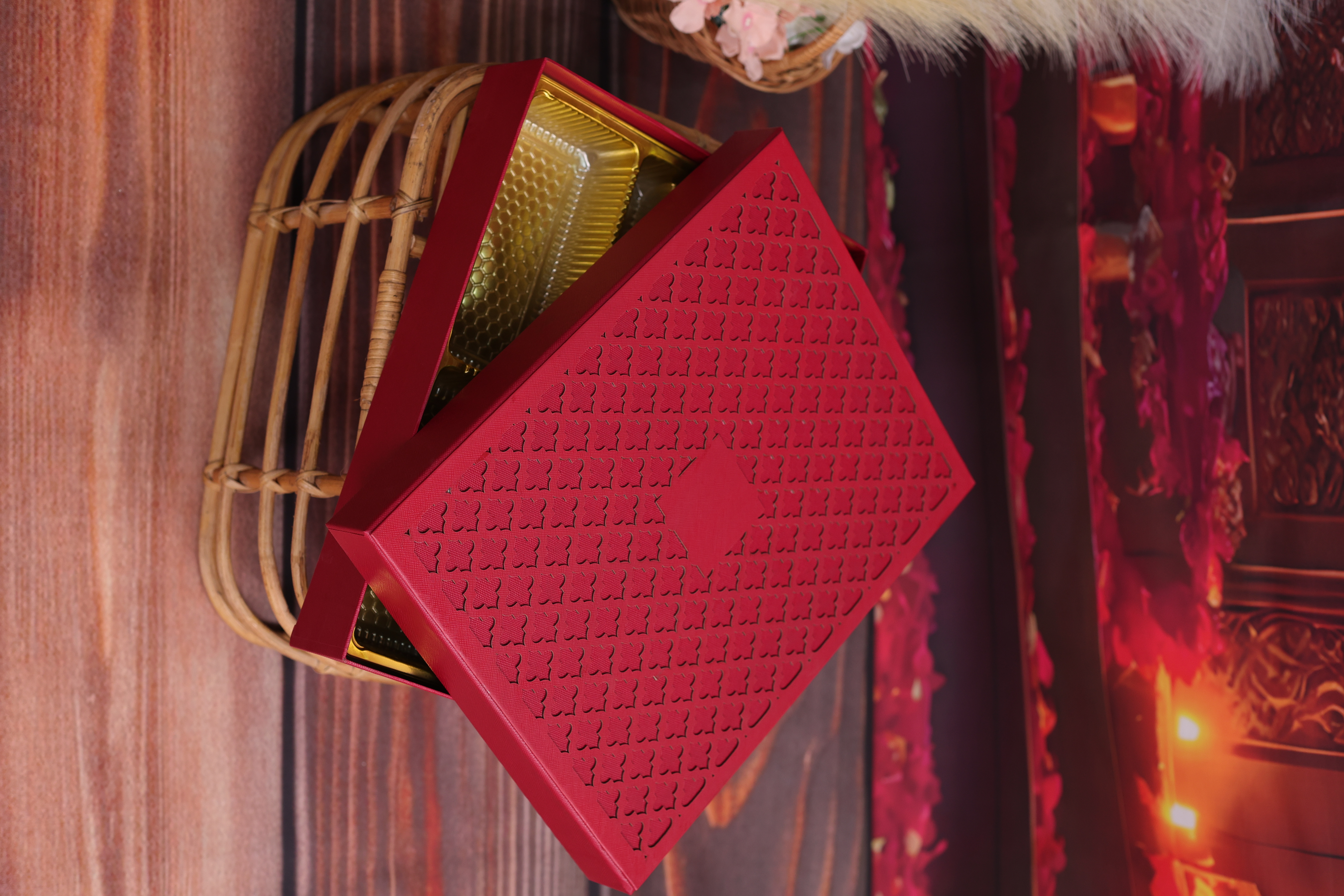 Red Box with Compartment