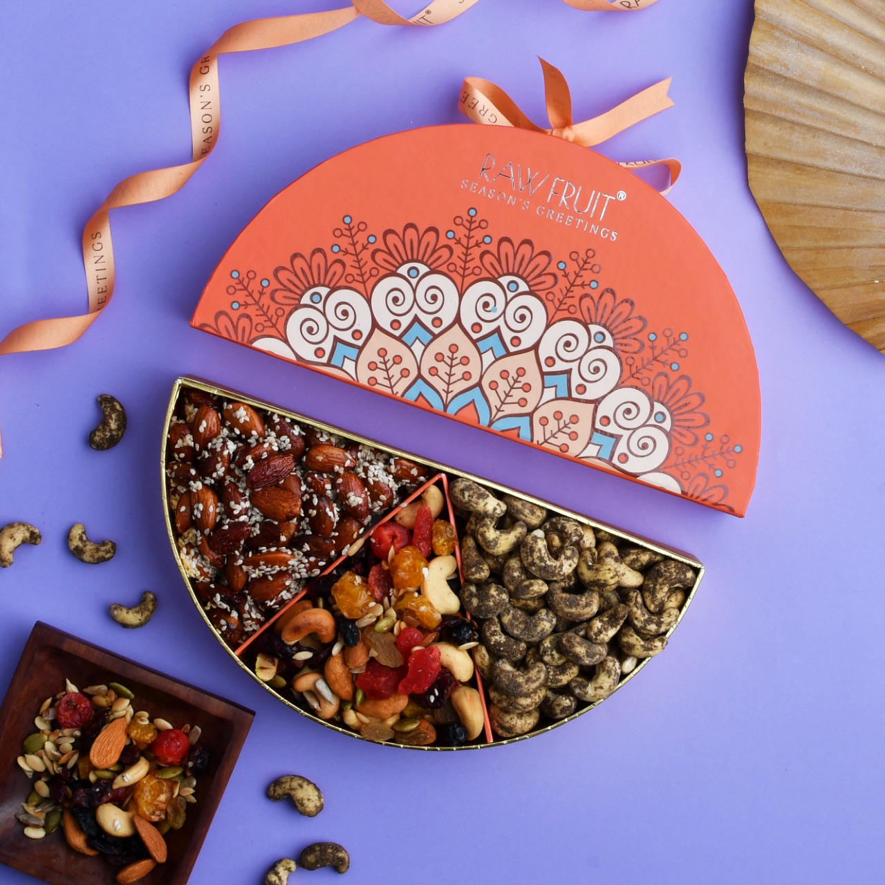Semi Circle Dry Fruit Holiday Gift Box