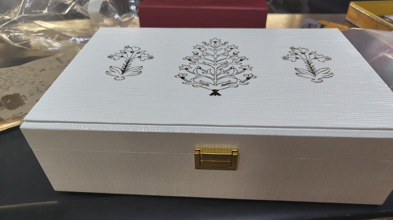 Marble Finish Box - Grey