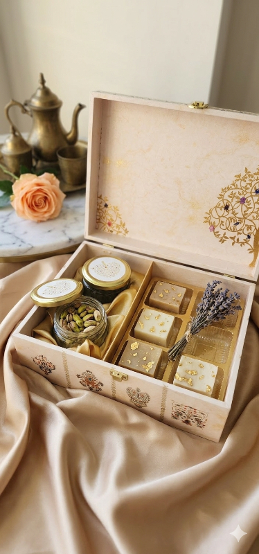 The Kalpavriksha Dual Box  - 2 Jars and Chocolate Cavity