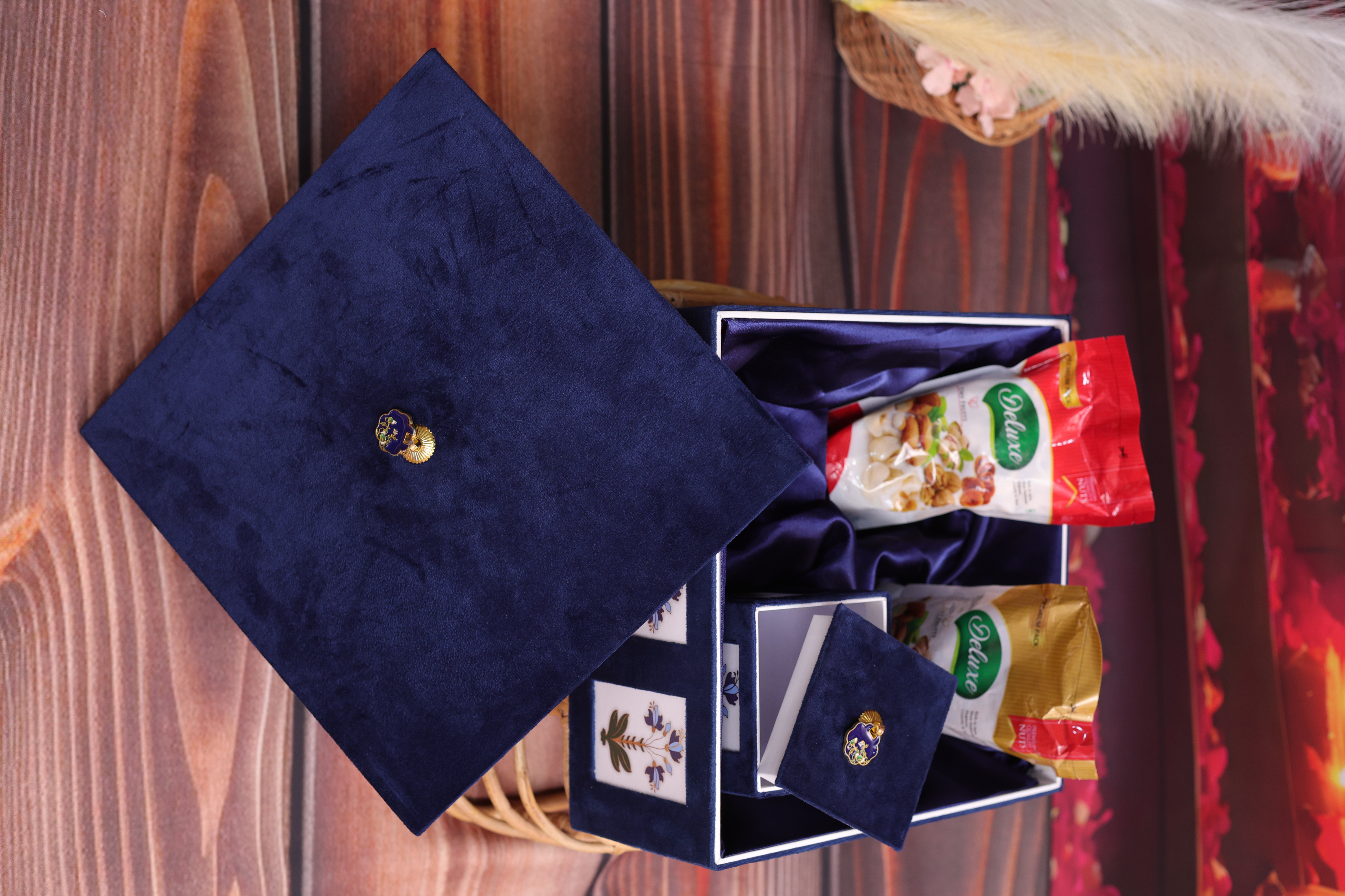 Royal Blue Velvet Gift Box