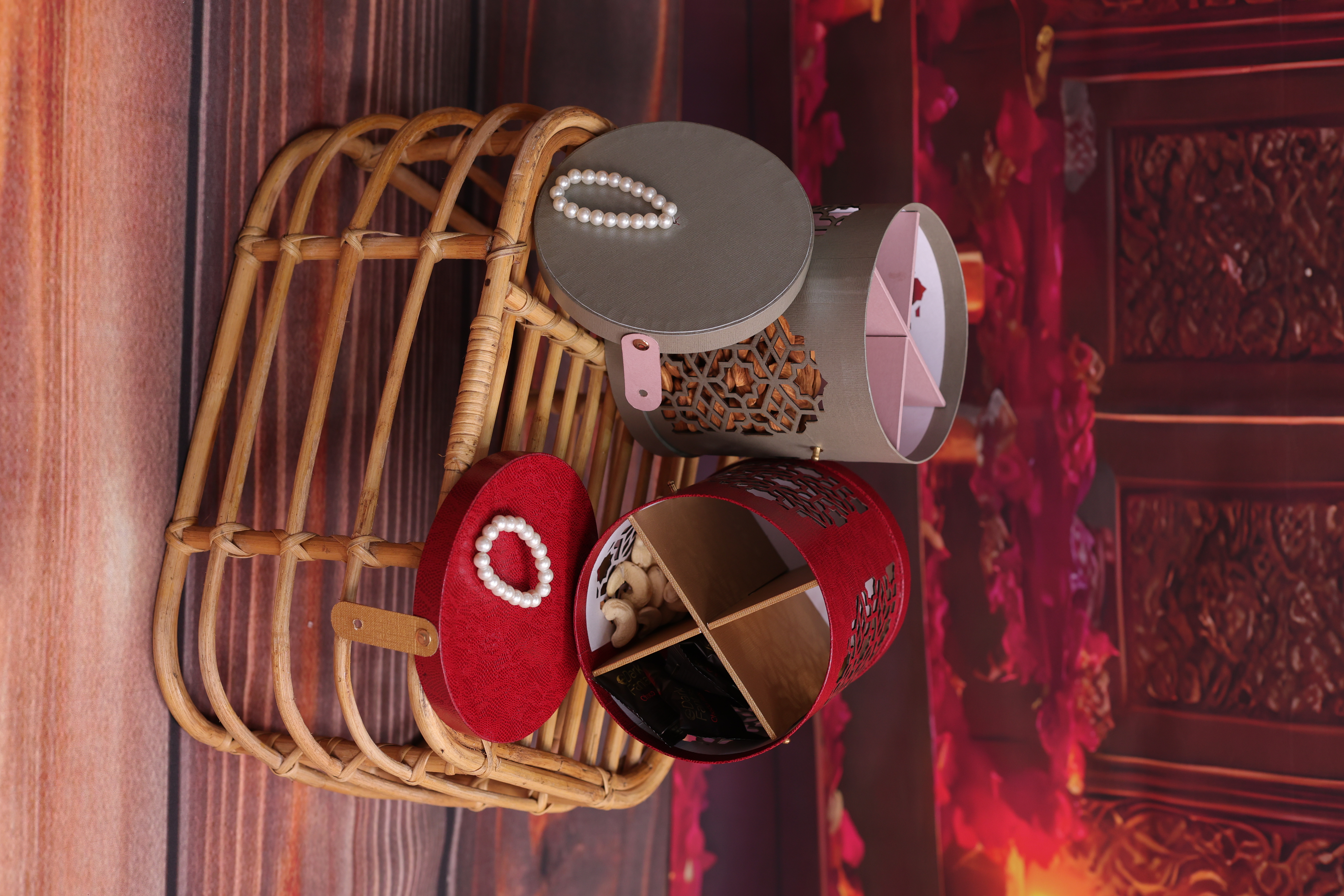 Laser Cut Gift Box with Pearl Accents