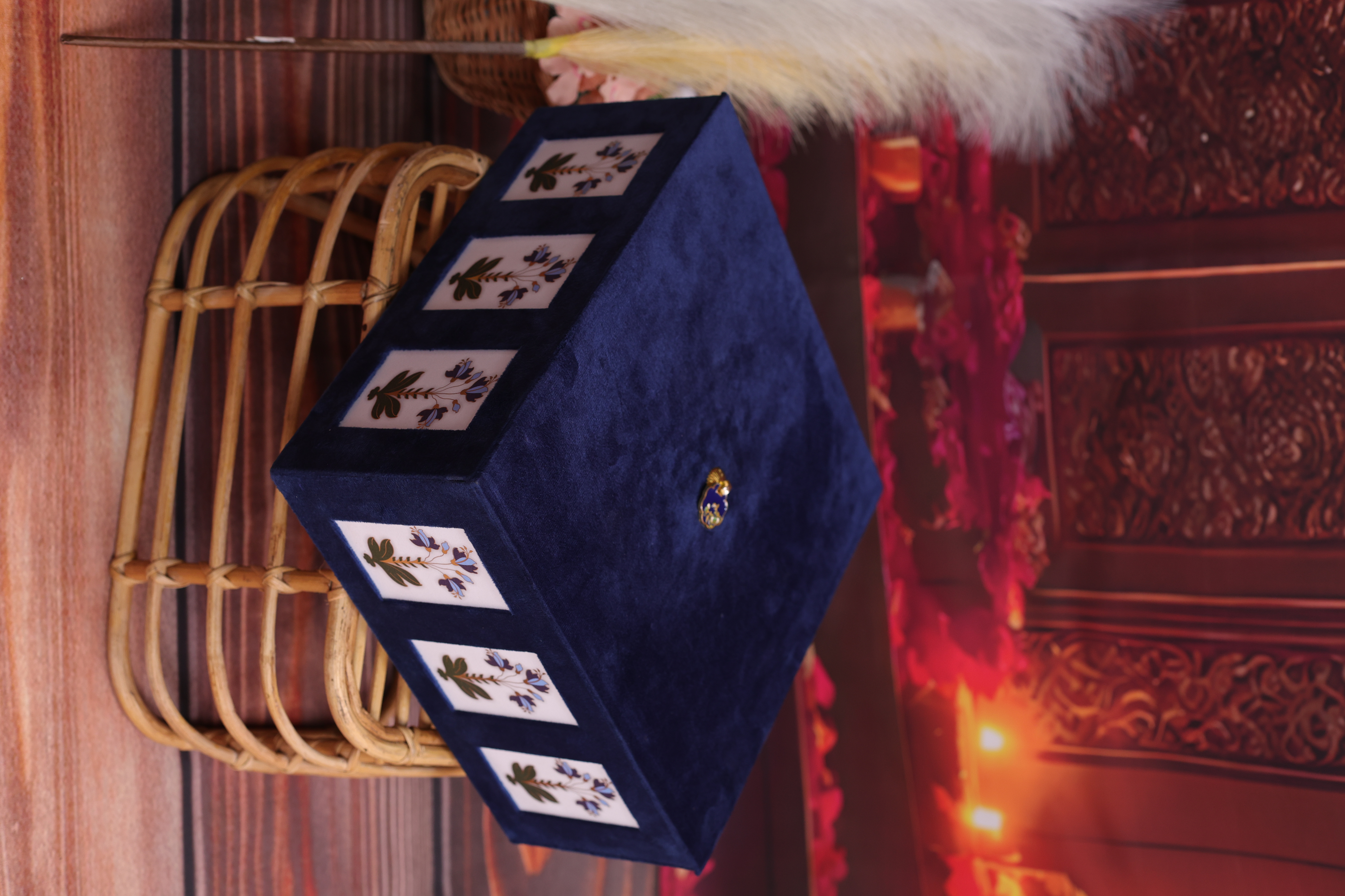 Royal Blue Velvet Gift Box