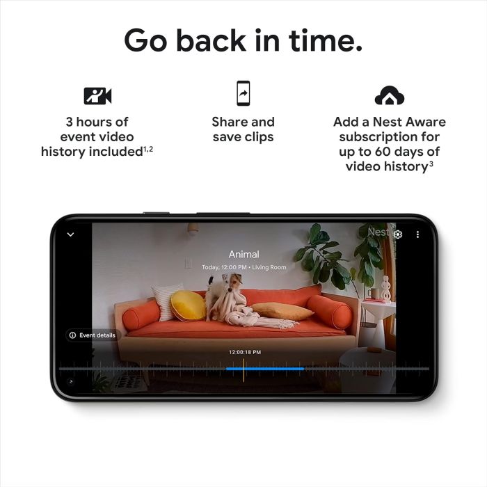 Google Nest Cam 2nd Generation Indoor Wired GA03178-US - Fog