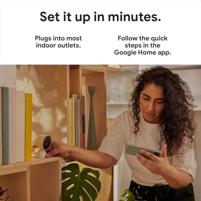 Google Nest Cam 2nd Generation Indoor Wired GA03178-US - Fog