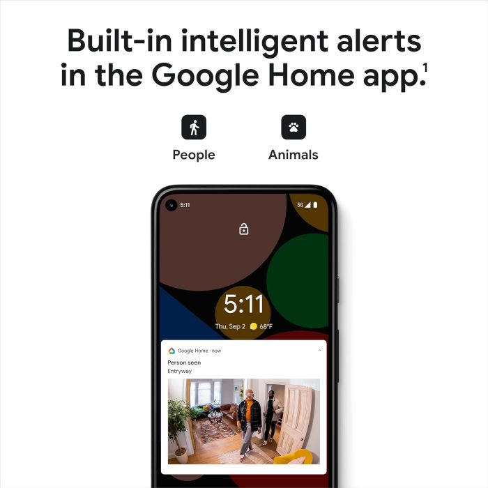 Google Nest Cam 2nd Generation Indoor Wired GA03178-US - Fog