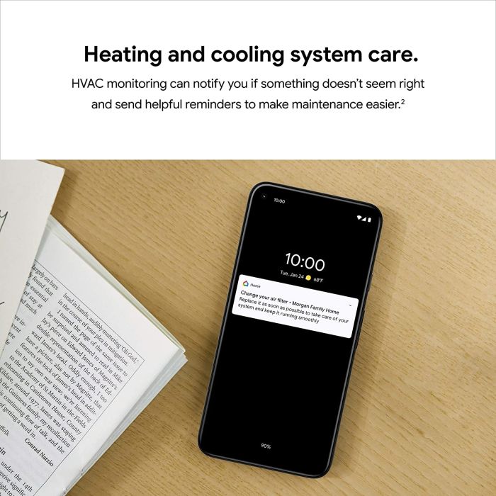 Google Nest 3rd Generation Programmable Learning Smart Thermostat White