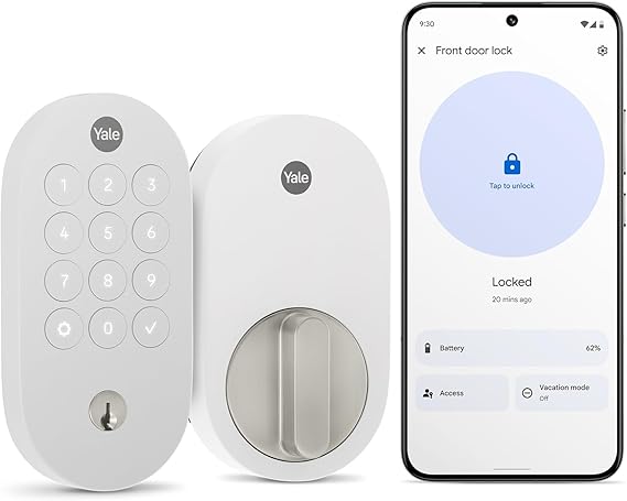 Yale Smart Lock with Matter - Made for Google Home - Snow - YRD510-MT1-SNW
