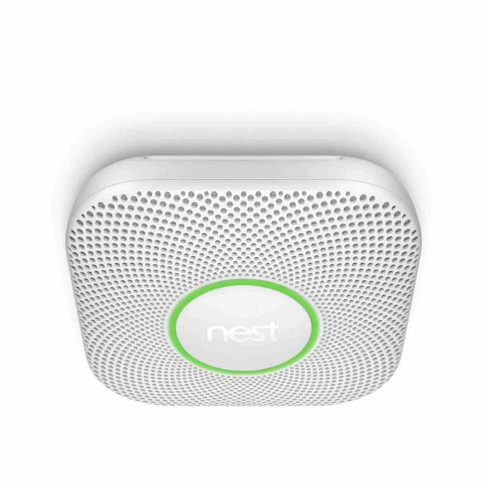 Google Nest Protect 2nd Generation Wired Smoke Detector Alarm White S3003LWES