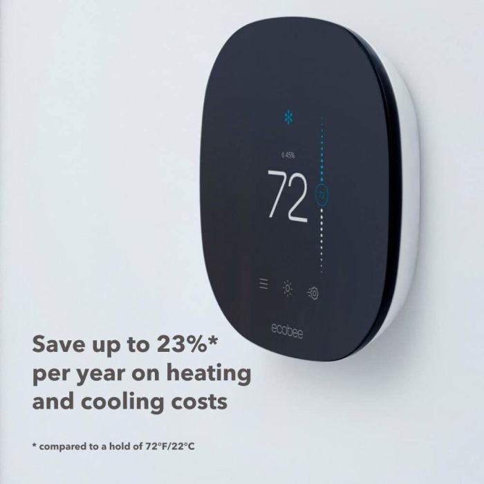 Ecobee Smart Thermostat 3 lite 2nd Generation - EB-STATE3LT-02 - Black