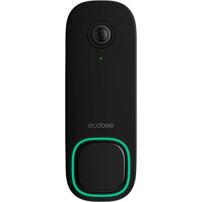 Ecobee Smart Doorbell Camera Wired - Black 