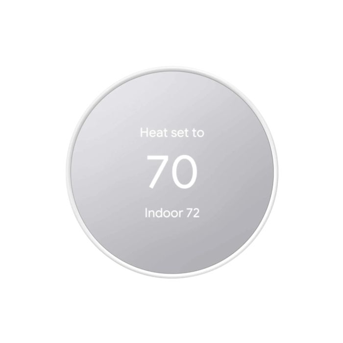 Google Nest Smart Programmable Wi-Fi Thermostat- Snow