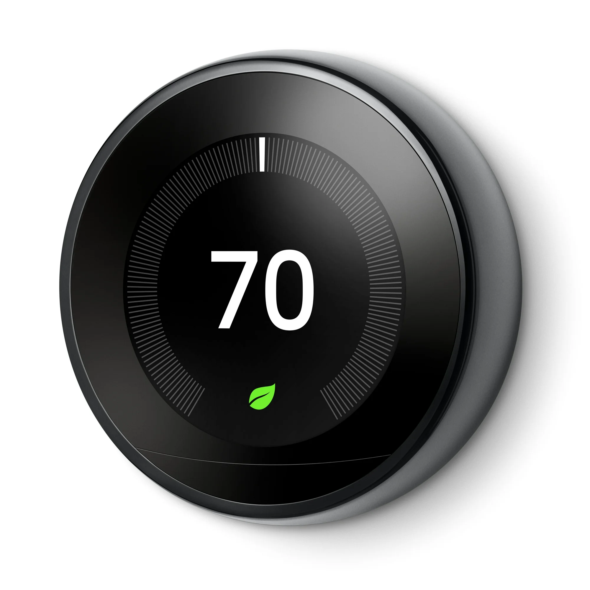 Google Nest Learning Thermostat - 3rd Generation - Mirror Black