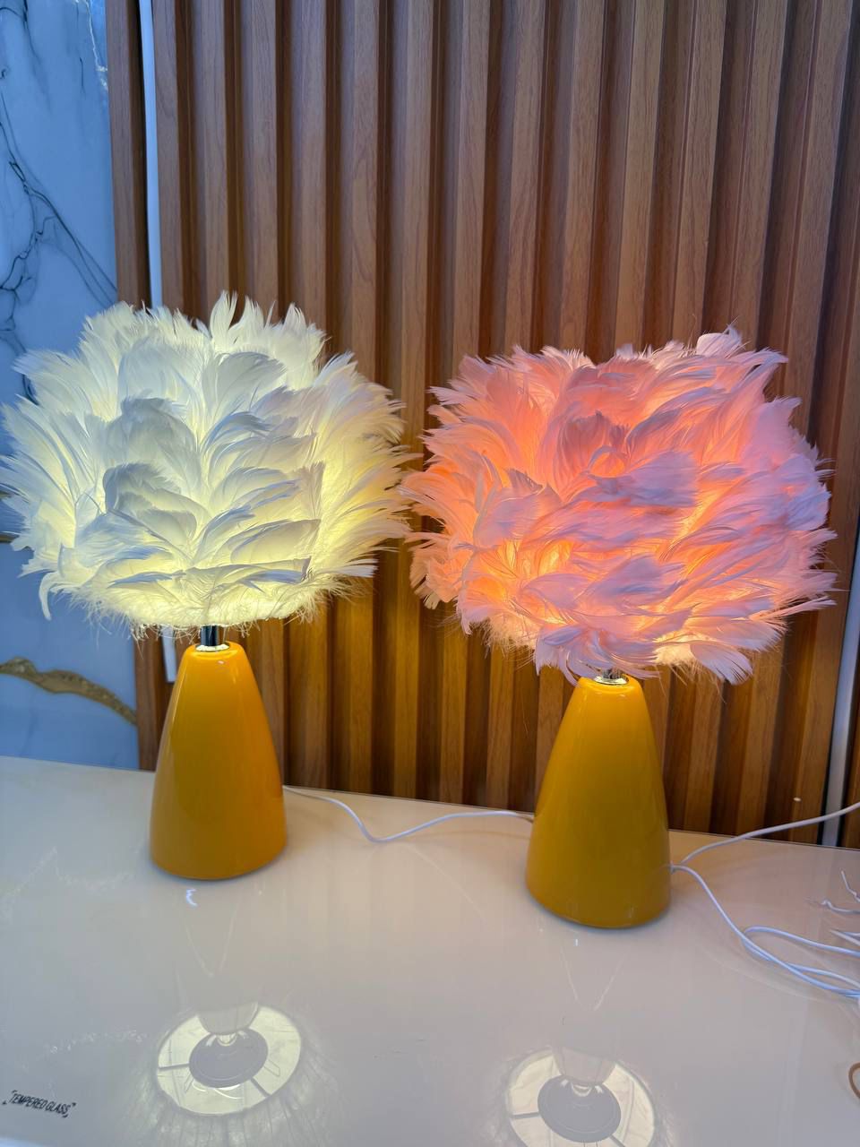 Feather Table Lamp