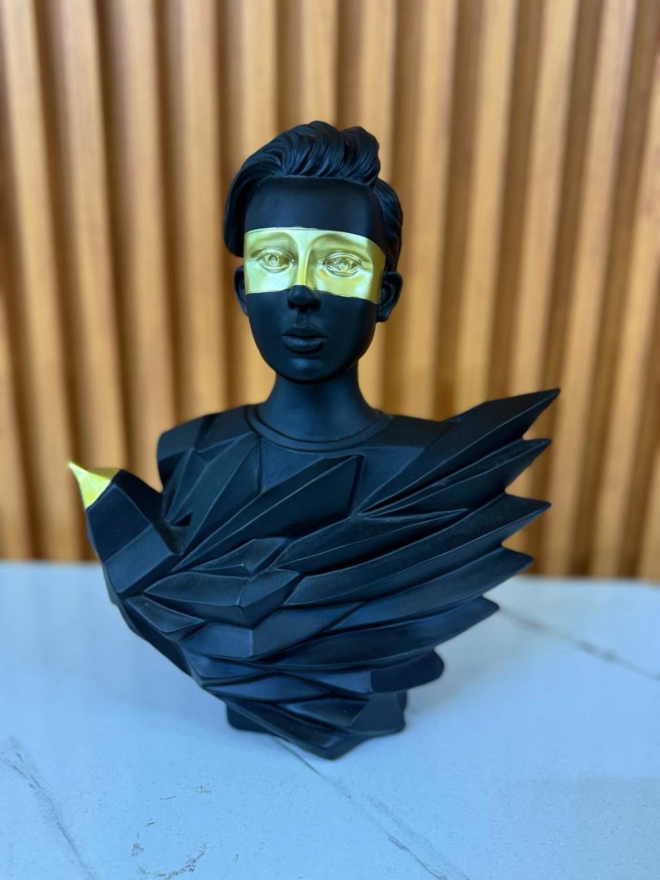 Modern Geometric Bust Sculpture